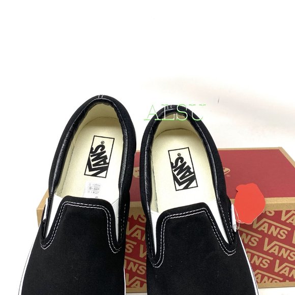 💖MEGA SALE💖VANS Women's Classic Slip On Canvas Black Casual Skate VN000EYEBLK - Picture 5 of 9